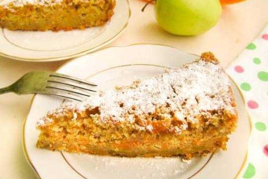 Пирог из тыквы с яблоками